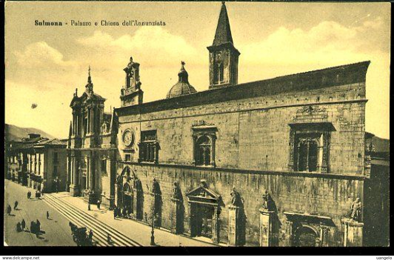 AB513 SULMONA - PALAZZO E CHIESA DELL'ANNUNZIATA - Andere & Zonder Classificatie