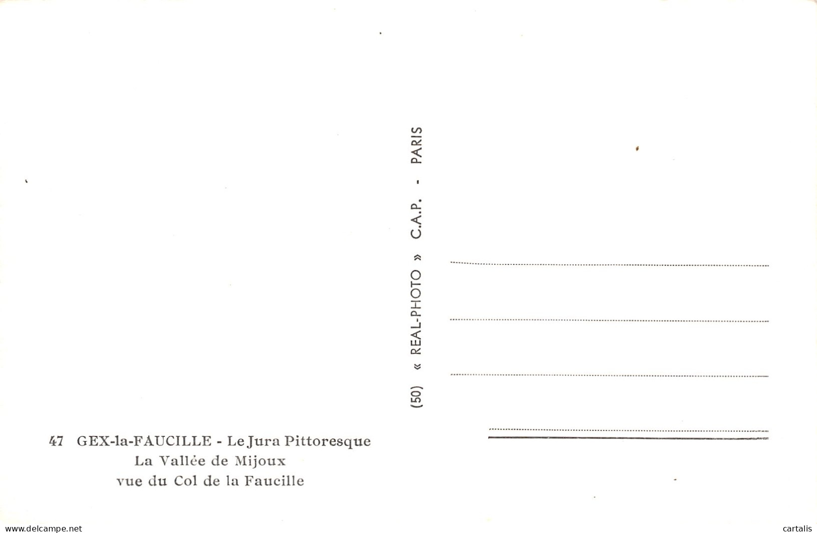 01-GEX LE FAUCILLE-N°4252-E/0275 - Gex