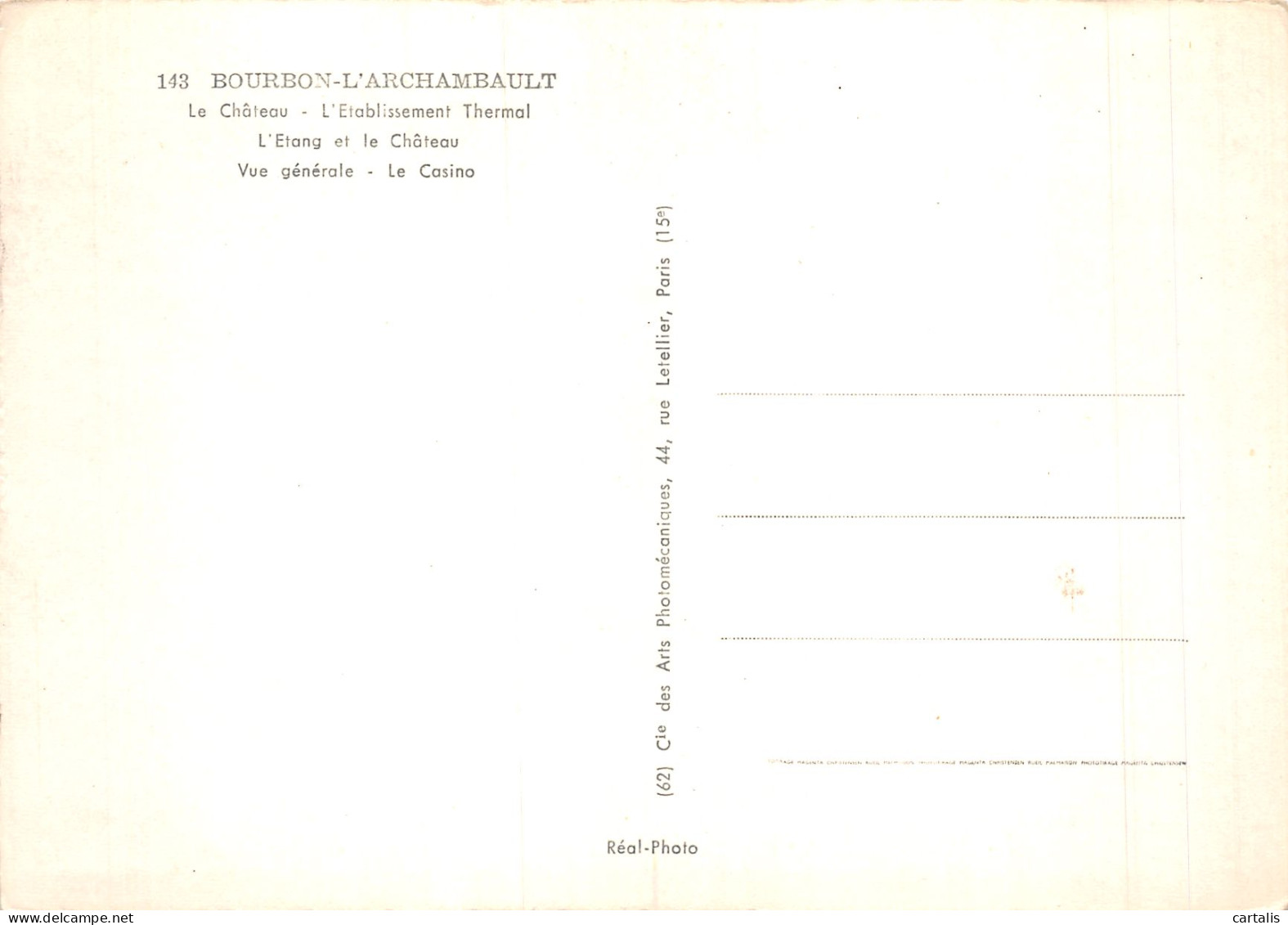 03-BOURBON L ARCHAMBAULT-N°4252-D/0377 - Bourbon L'Archambault