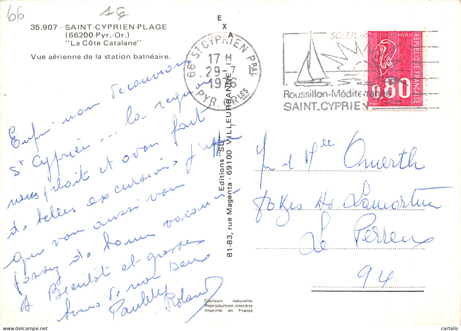 66-SAINT CYPRIEN PLAGE-N°4253-C/0259 - Saint Cyprien