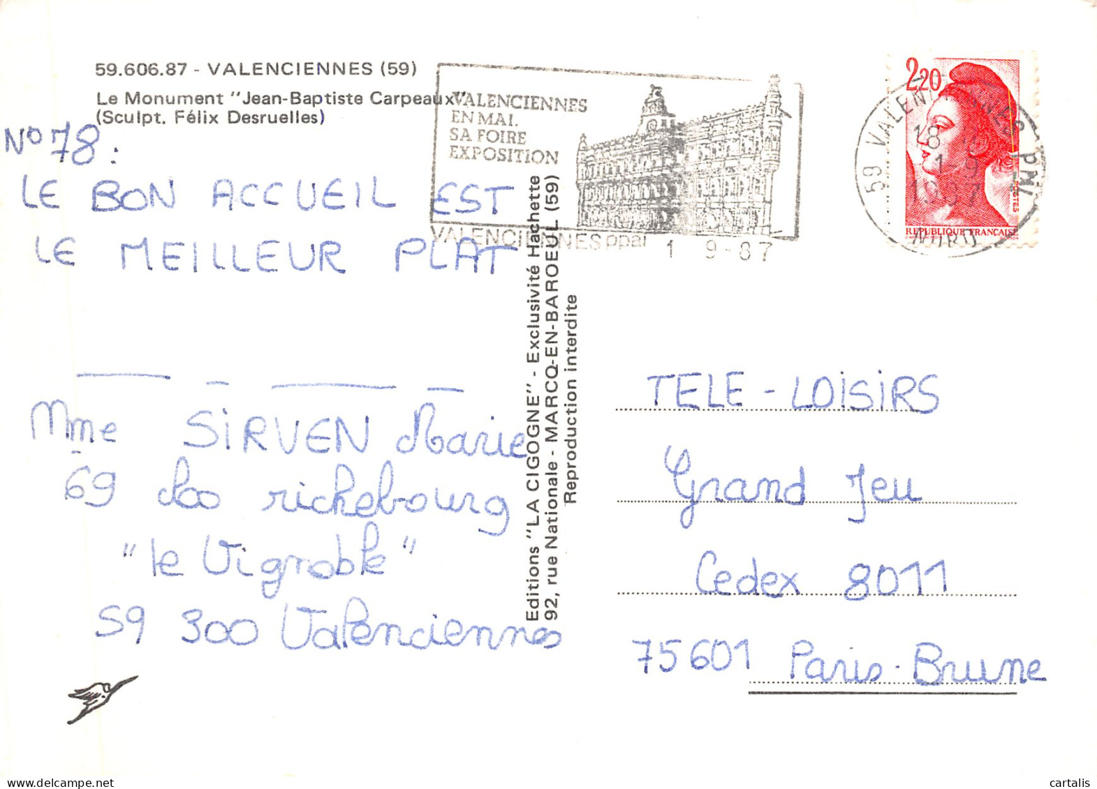 59-VALENCIENNES-N°4253-B/0187 - Valenciennes