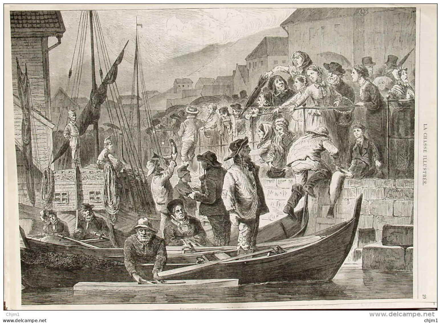 Les Pêcheurs  - Page Original  1874 - Historical Documents
