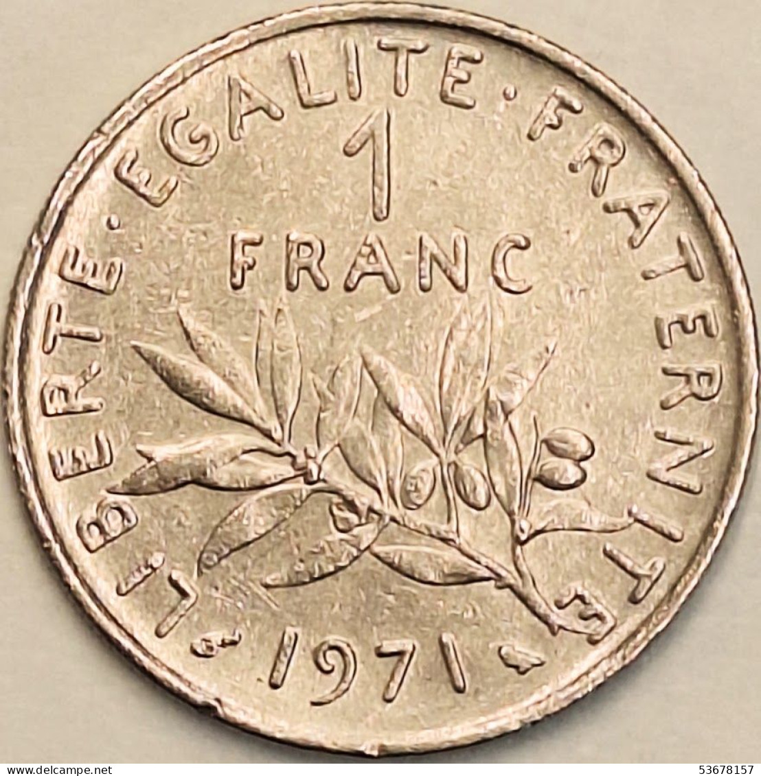 France - Franc 1971, KM# 925.1 (#4315) - 1 Franc