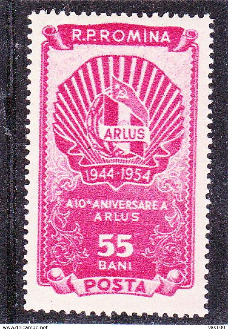 A.R.L.U.S. 1954 MI.Nr.1492, MNH**, ROMANIA. - Unused Stamps