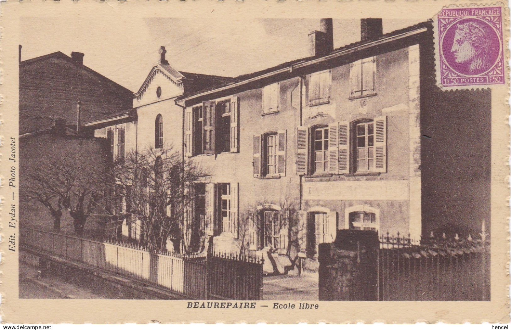 BEAUREPAIRE. Ecole Libre - Beaurepaire