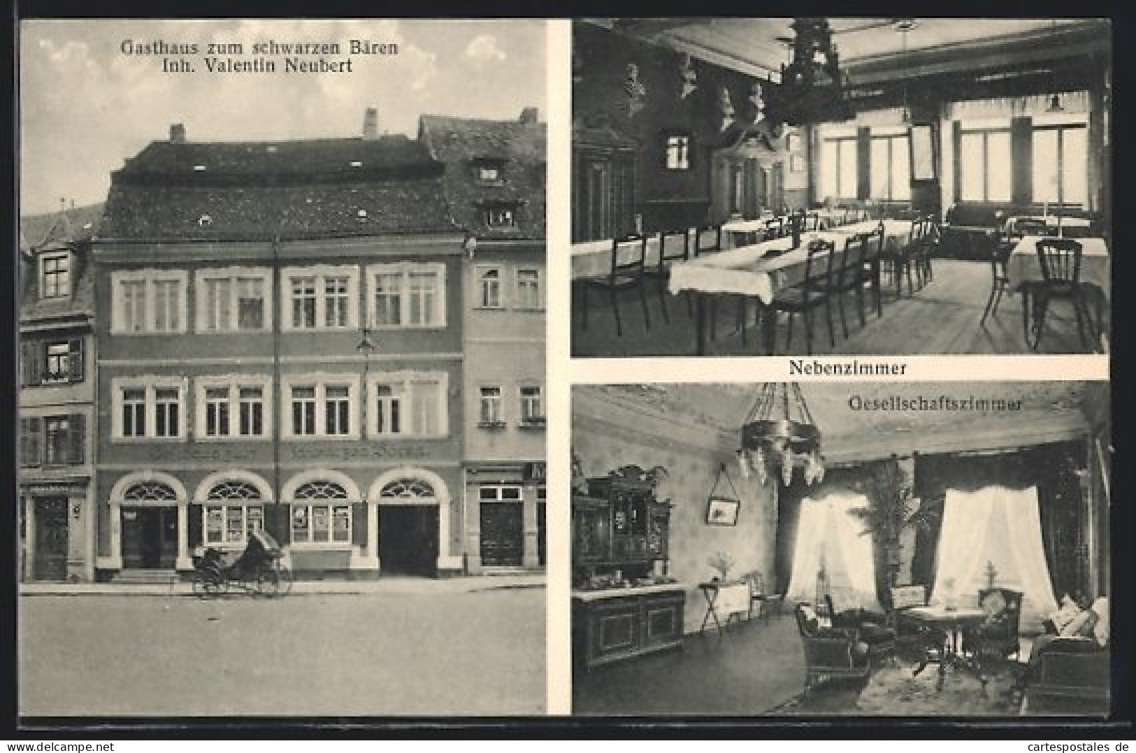 AK Nürnberg, Gasthaus Zum Schwarzen Bären, Inh. Valentin Neubert  - Nuernberg