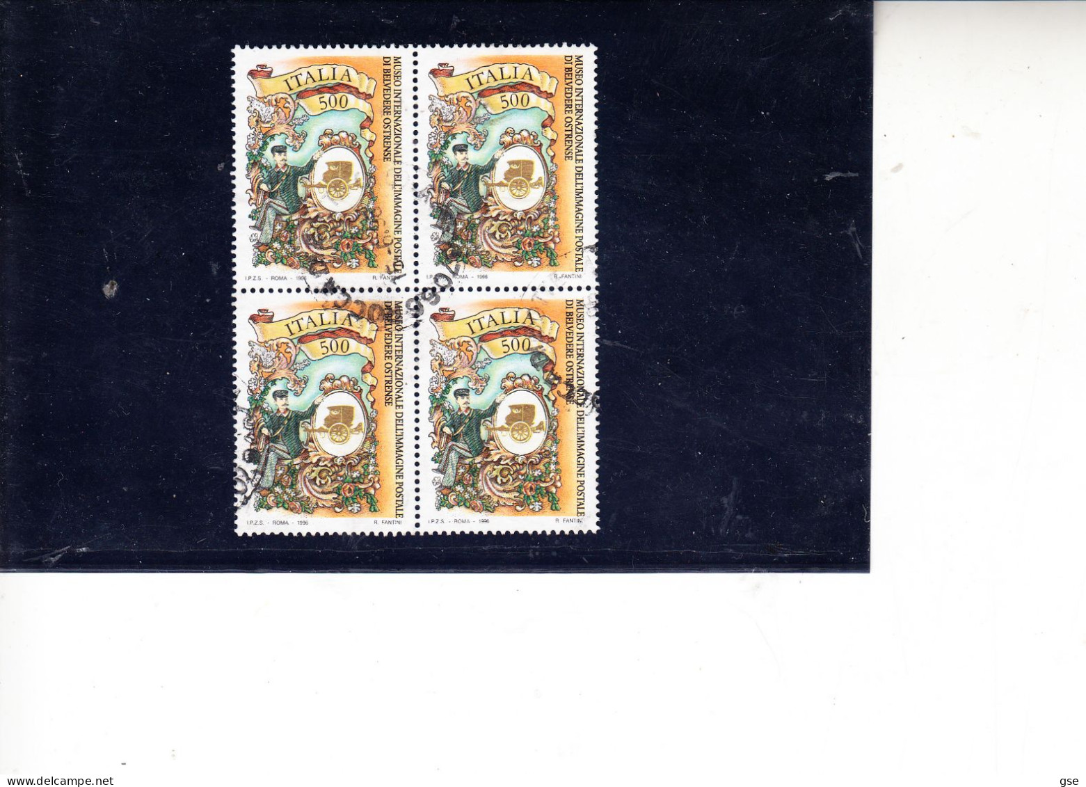 ITALIA  1996 - Sassone  2210 (quartina) -  Museo Postale - 1991-00: Gebraucht