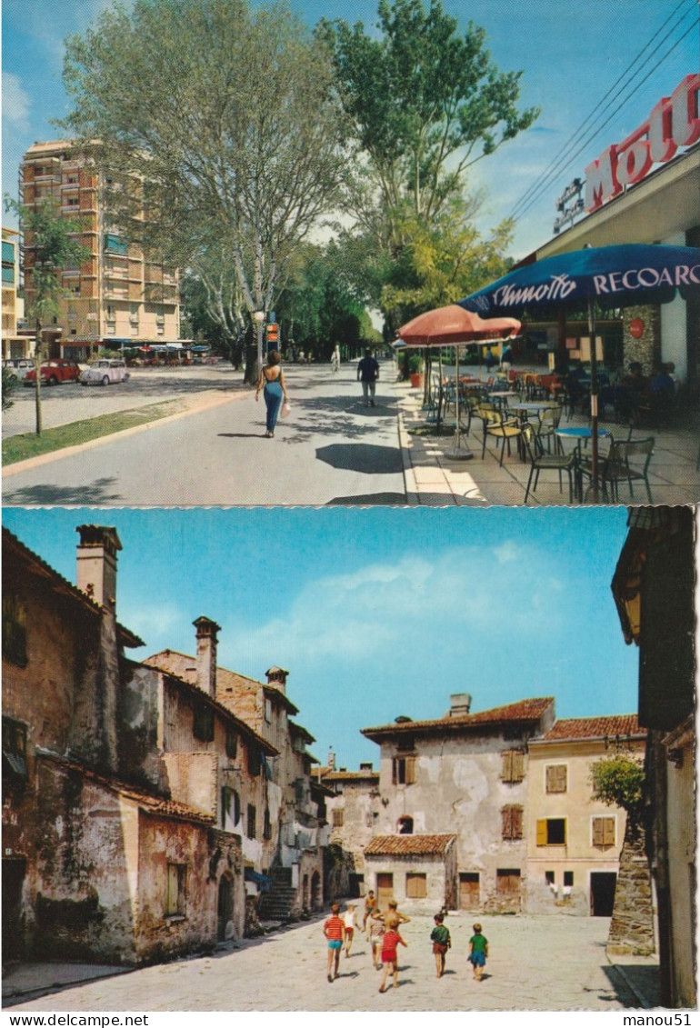 Italie - GRADO - 2 CPSM : Viale Dante Alighieri - Campo Santa Nicetta - Sonstige & Ohne Zuordnung