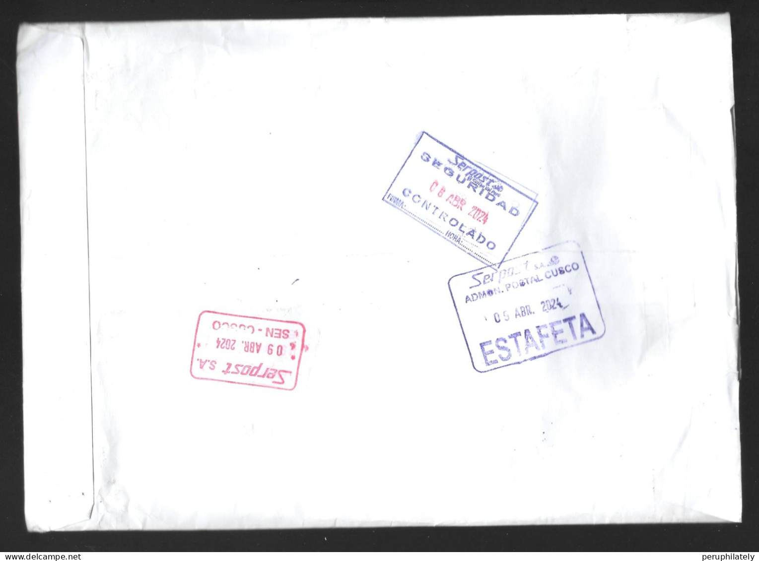 Peru Registered Cover , Local Circulation Trujillo To Cusco - Pérou