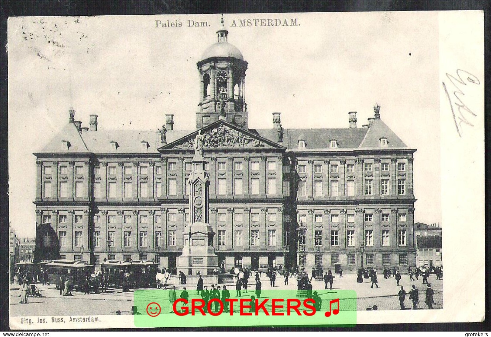 AMSTERDAM Paleis Op De Dam 1902 - Amsterdam