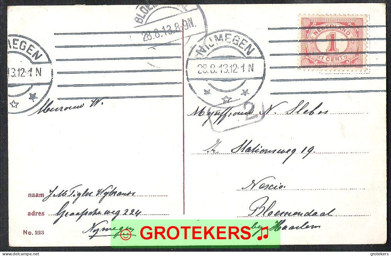 UTRECHT Catharijnesingel 1913  Binnenschepen Péniches - Utrecht