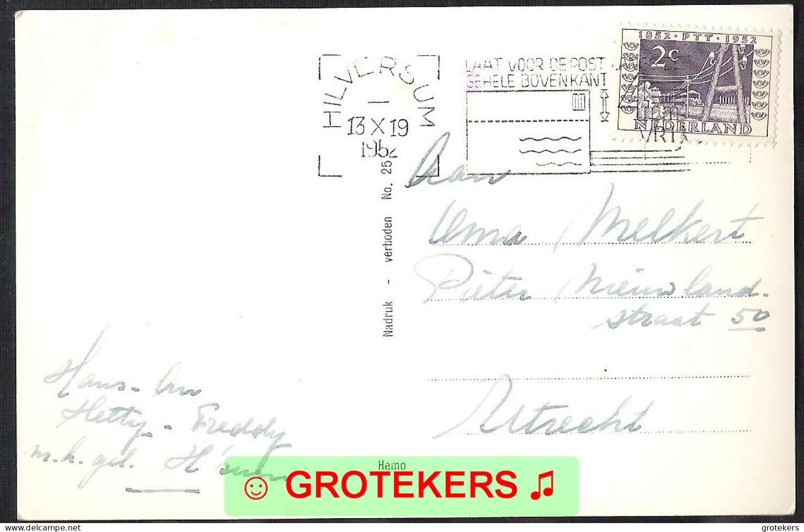 HILVERSUM Groeten Uit 6-luik 1952 - Hilversum