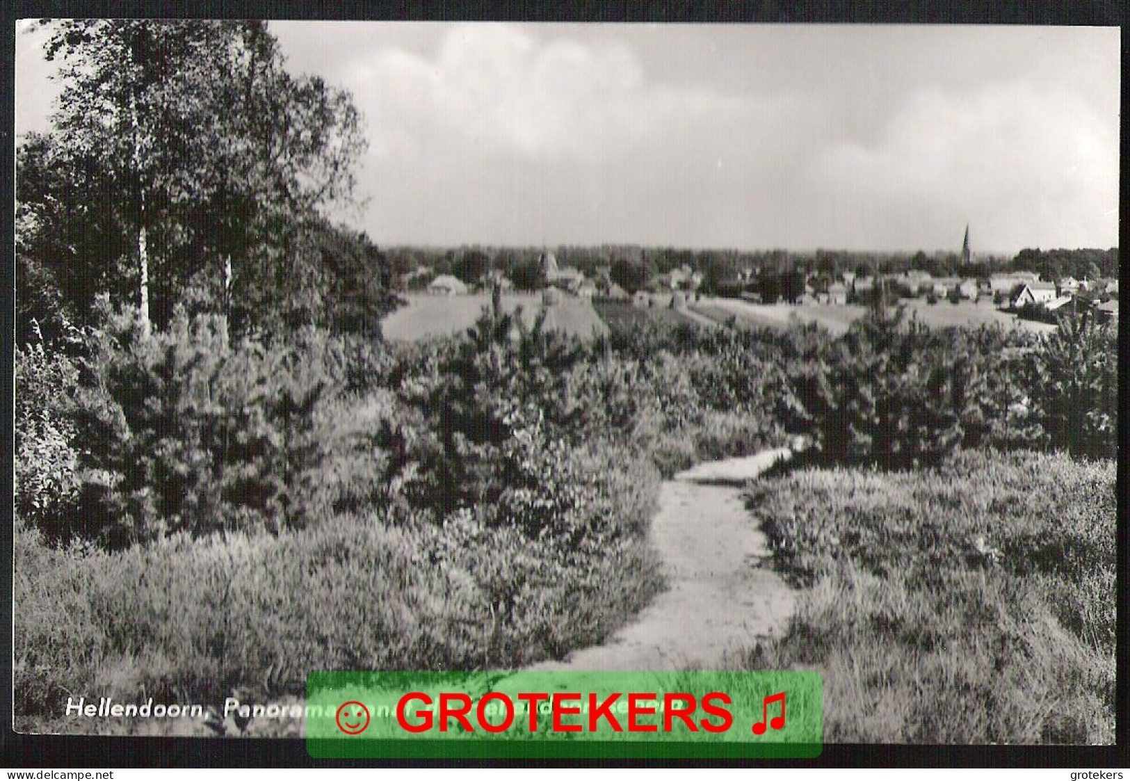 HELLENDOORN Panorama Vanaf De Hellendoornseberg (kaart 1968) 1970  - Hellendoorn