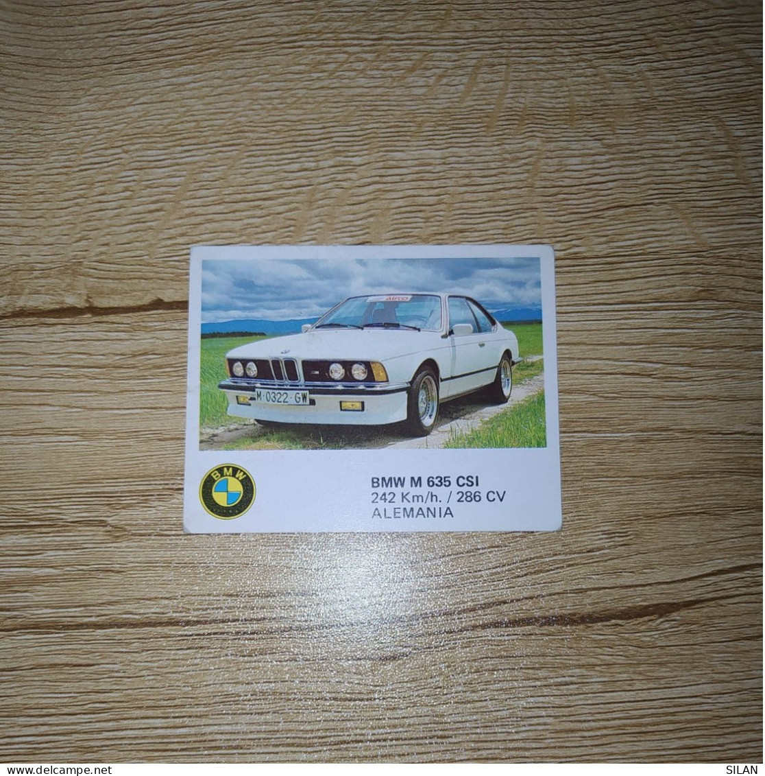 Cromo Año 1988 Auto 2000 BMW M 635 CSI - Voitures