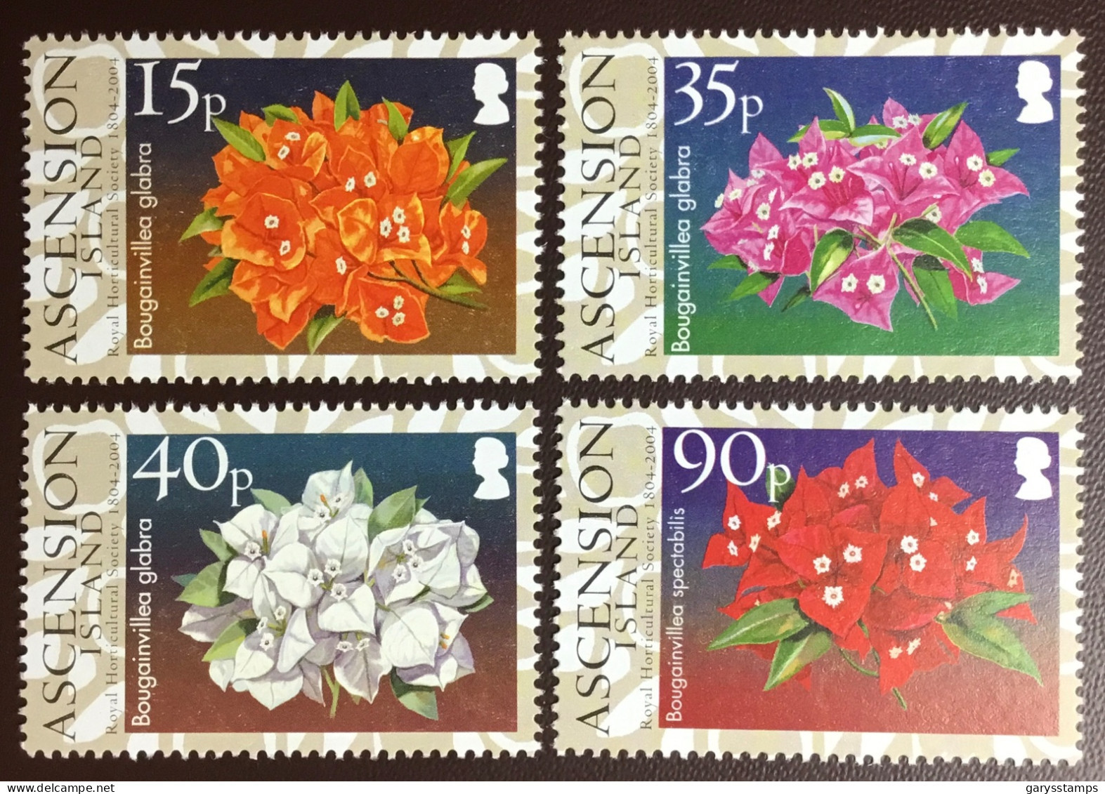 Ascension 2004 Royal Horticultural Society Flowers Plants MNH - Other & Unclassified