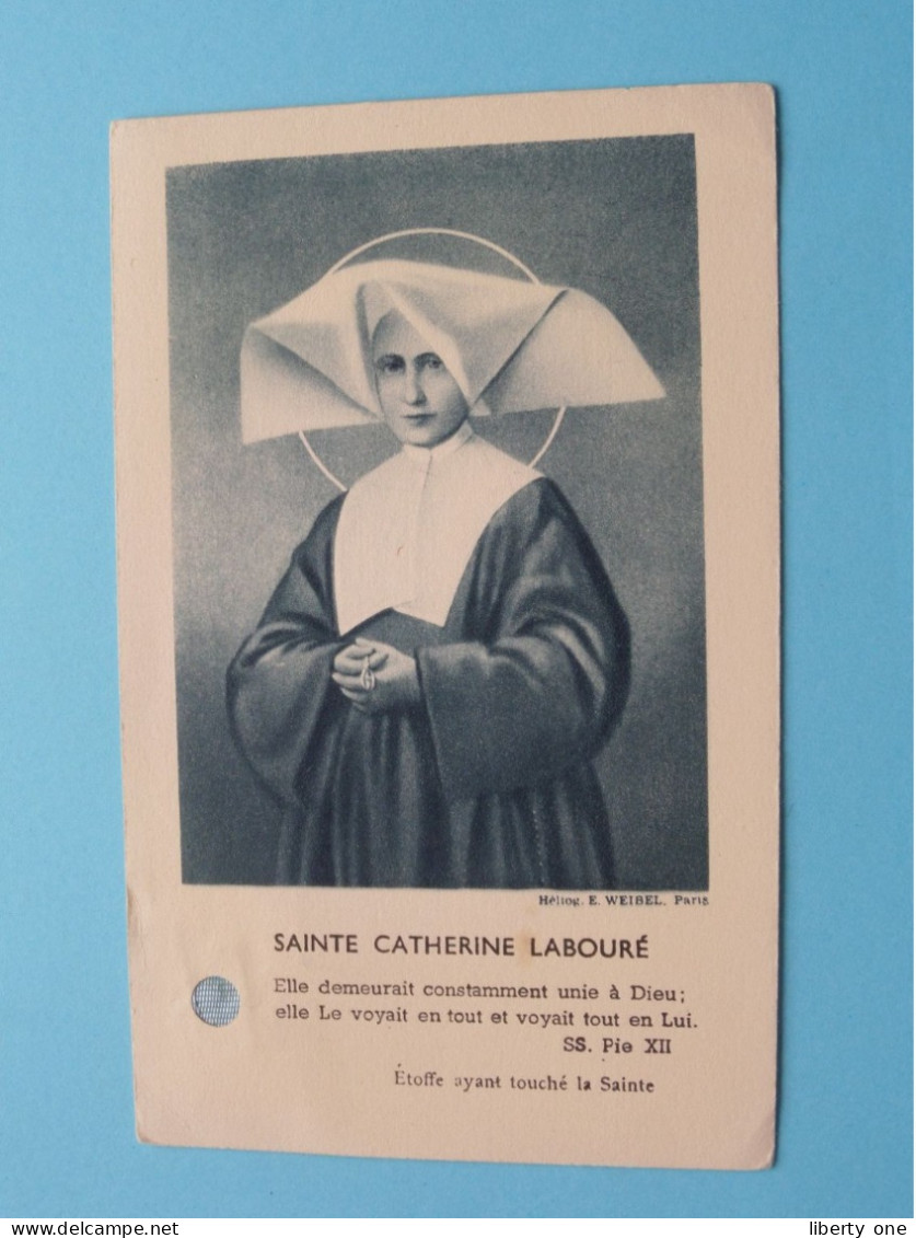 Sainte Catherine Labouré ( RELIKWIE - RELIQUIARIO - RELIC - RELIQUARY - RELIQUAIRE ) E. Weibel Paris ! - Santos