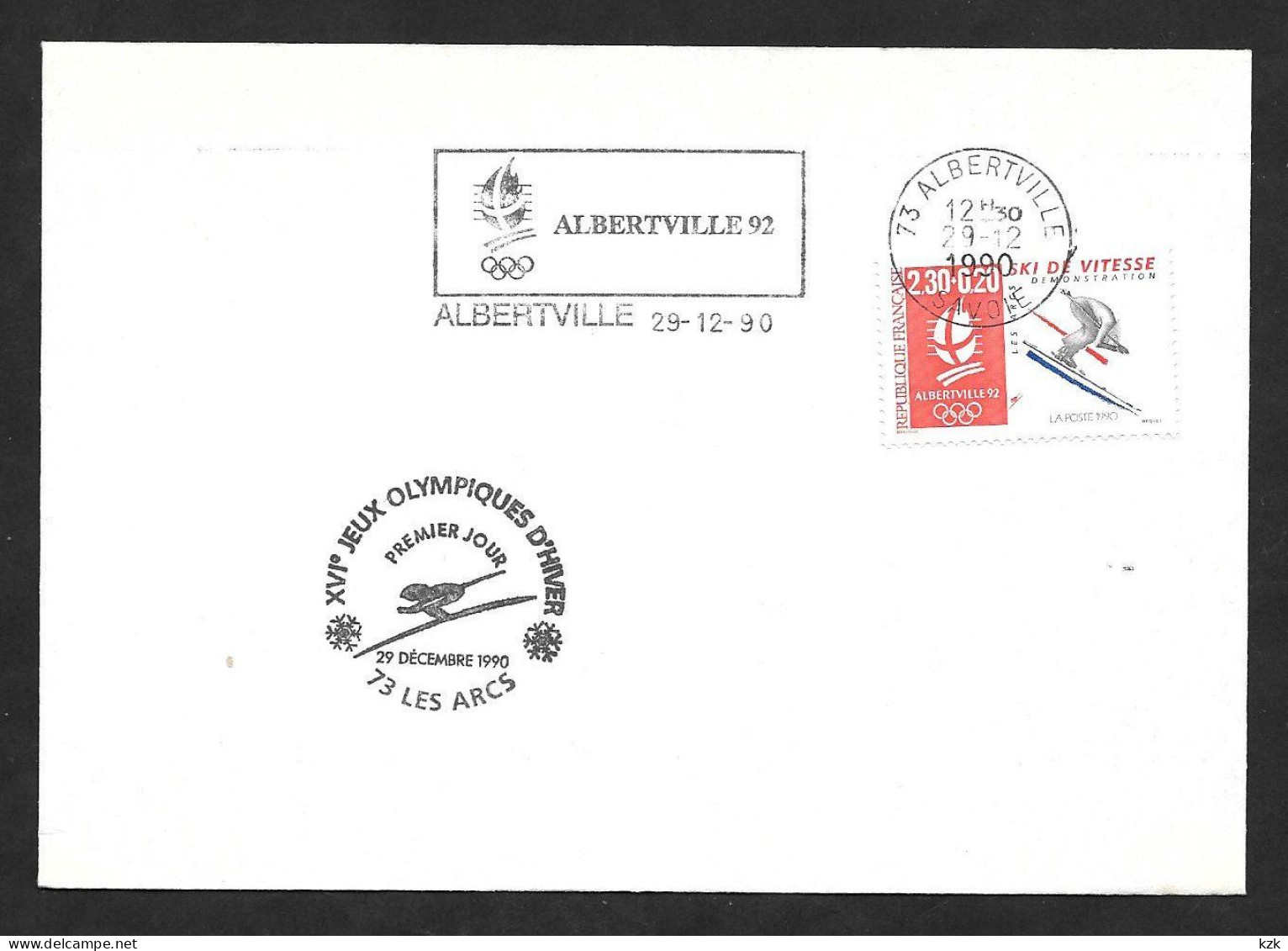 18 3	131	-	PJ -  XVI° JO D'Hiver -  Les Arcs  29/12/1990 - Winter 1992: Albertville