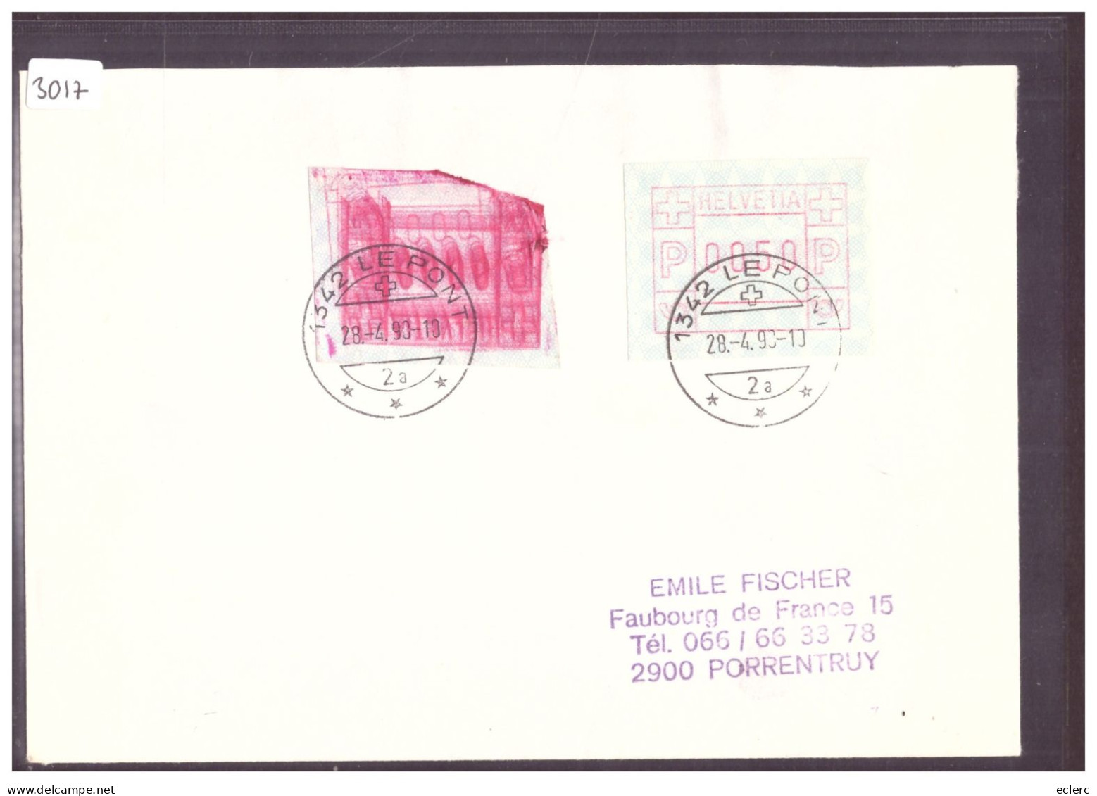 AUTOMATE - VARIETE - ETIQUETTE DEFECTUEUSE - Automatic Stamps