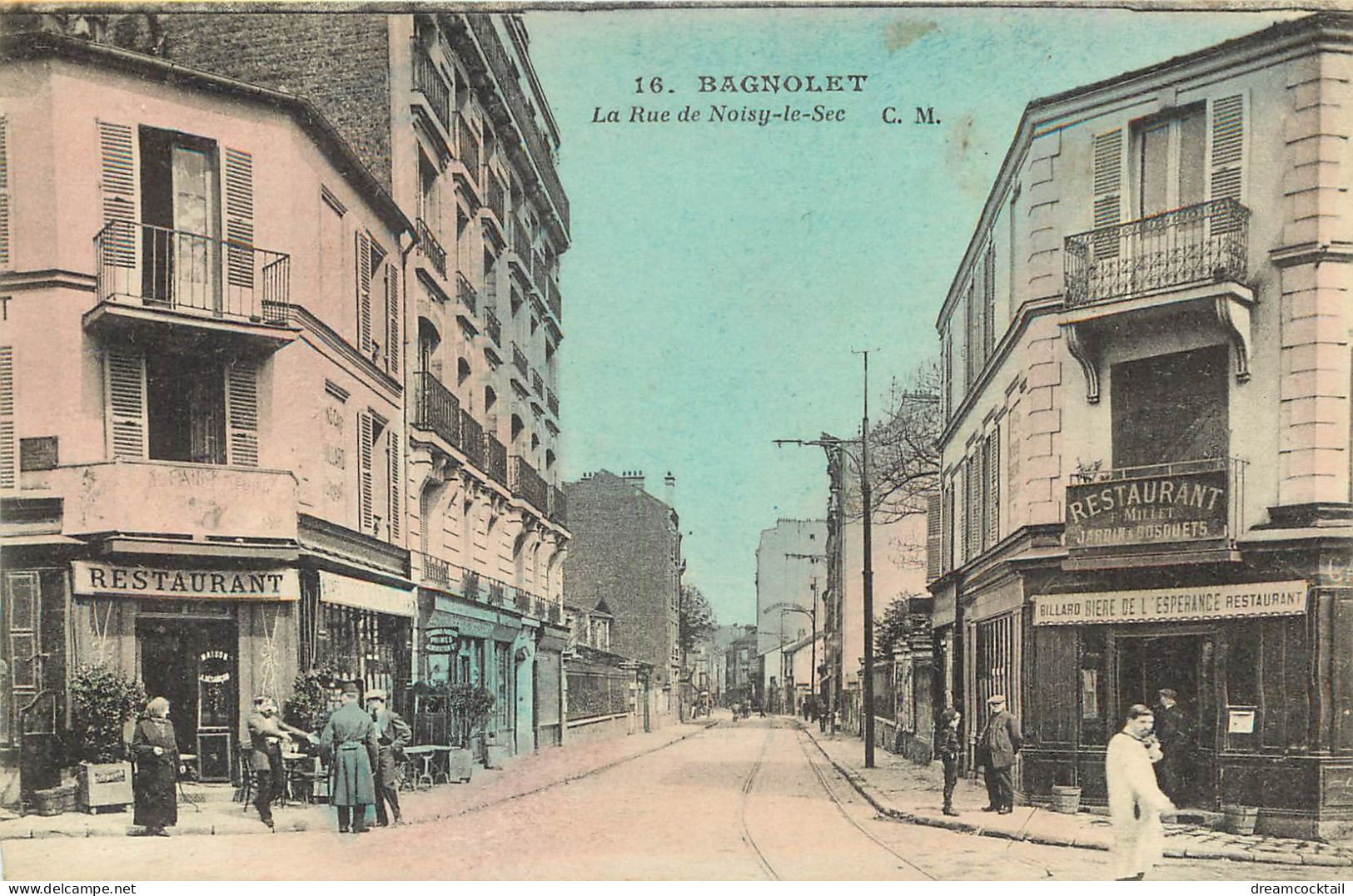 93 BAGNOLET. Restaurant De L'Espérance Rue De Noisy-le-Sec 1915 - Bagnolet