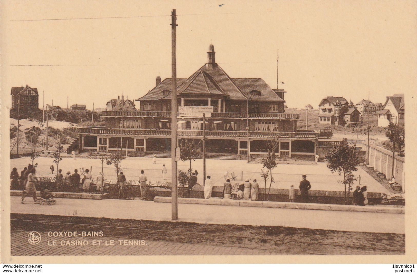 Koksijde, Coxyde, Le Casino Et Le Tennis, 2  Scans - Koksijde