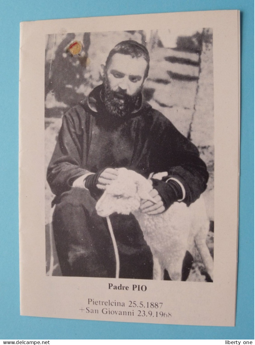 Padre PIO 1887-1968 > Noveen / Gebed ( RELIKWIE - RELIQUIARIO - RELIC - RELIQUARY - RELIQUAIRE ) Monacci ! - Santi