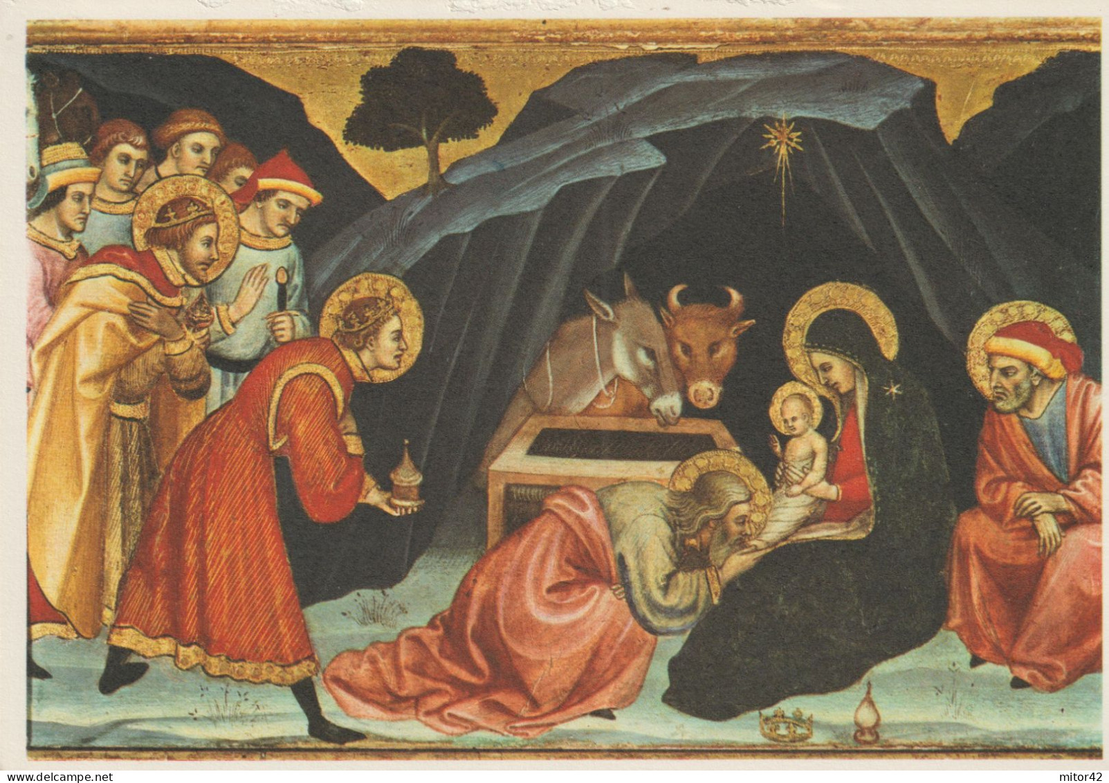 181-Religione-Cristianesimo-Presepe-L' Adorazione Dei Magi-Hl.Drei Konige-Siena-Pinacoteca - Jésus