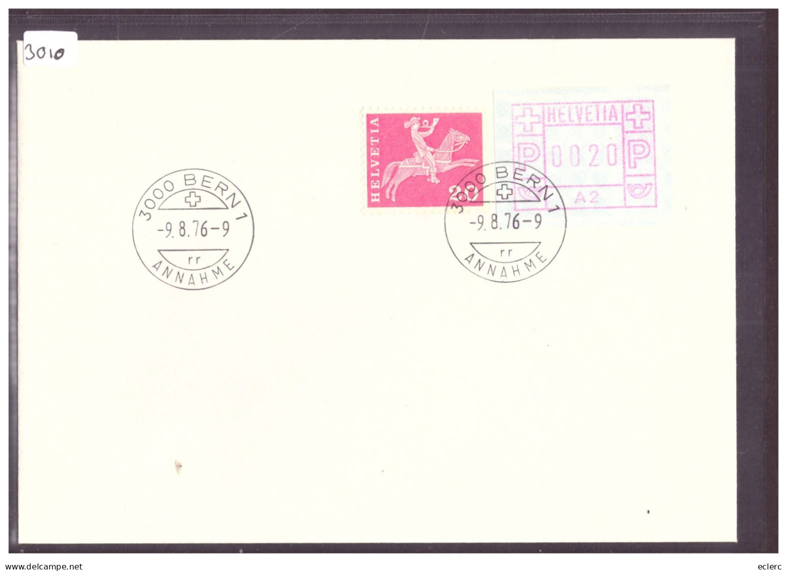 FDC AUTOMATE - TIMBRE A2 SUR LETTRE PREMIER JOUR D'EMISSION - COTE 40.- - Automatic Stamps