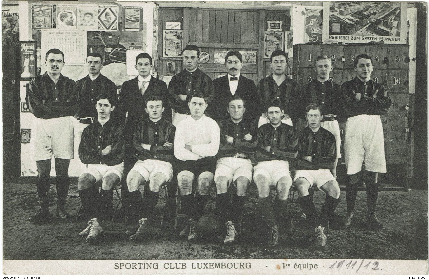 Luxembourg  Sporting Club Luxembourg 1911-1912 (nom Au Verso) - Luxembourg - Ville