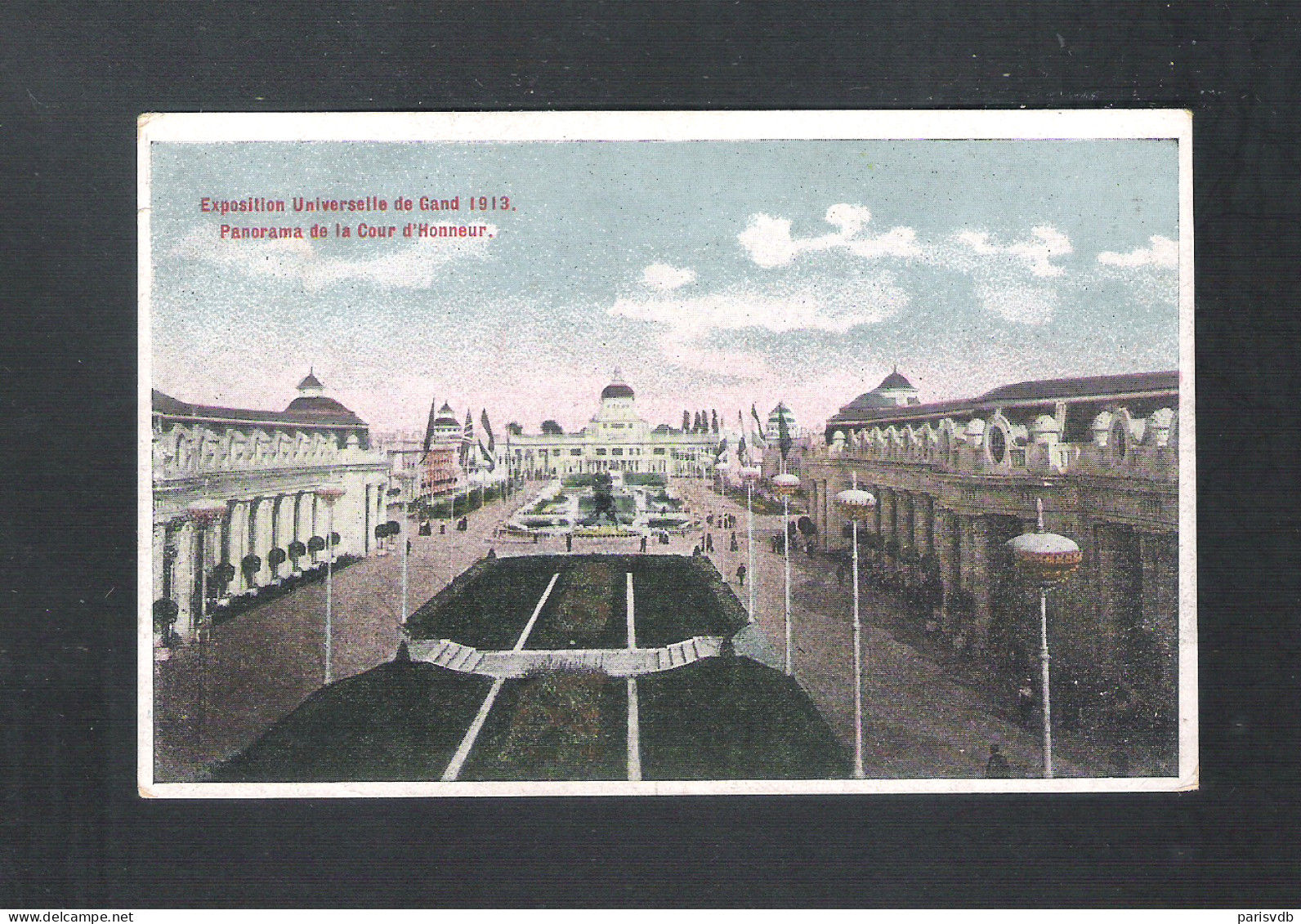 GENT - EXPOSITION UNIVERSELLE DE GAND 1913 - PANORAMA DE LA COUR D'HONNEUR (12.758) - Gent