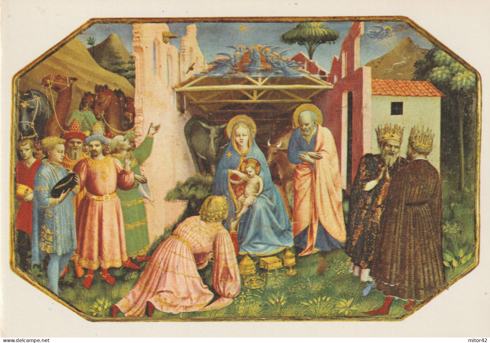 182-Religione-Cristianesimo-Presepe-L' Adorazione Dei Magi-Beato Angelico-Madrid-Museo Del Prado - Jesus