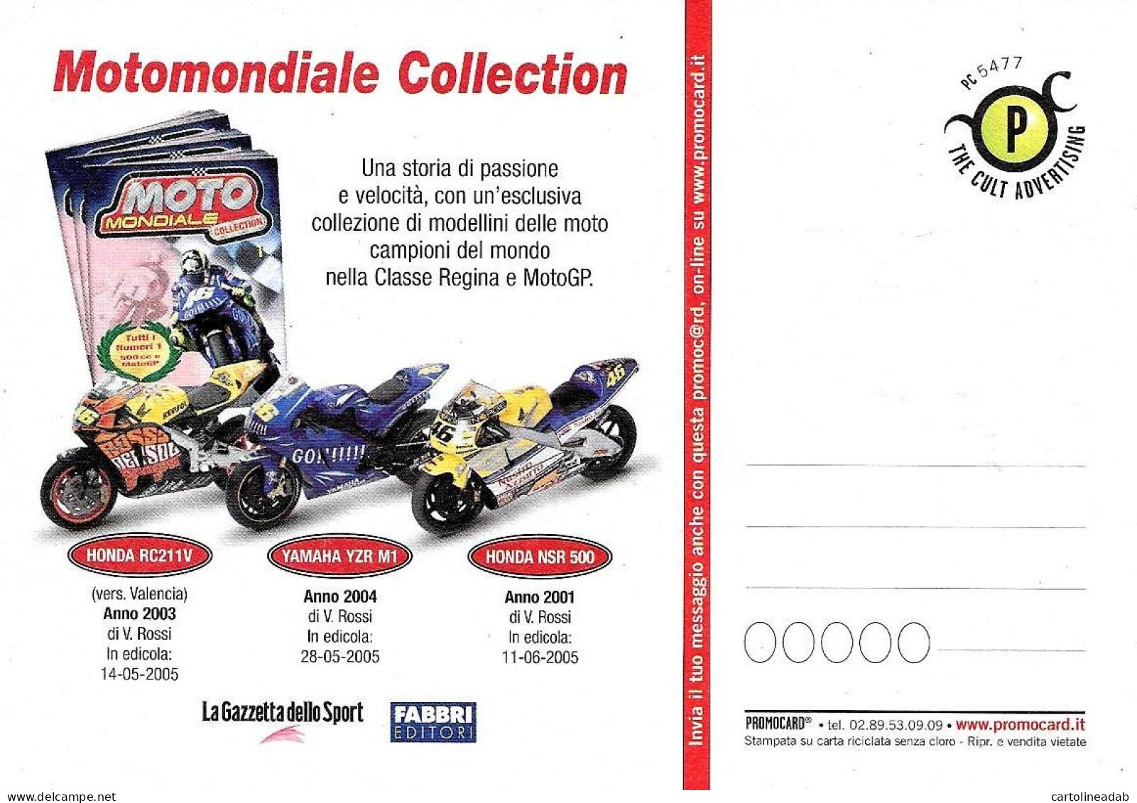 [MD1401] CPM - MV AUGUSTA 500 4 CILINDRI - MIKE HALIWOOD - 1965 - PROMOCARD 5477 - Non Viaggiata - Motorradsport