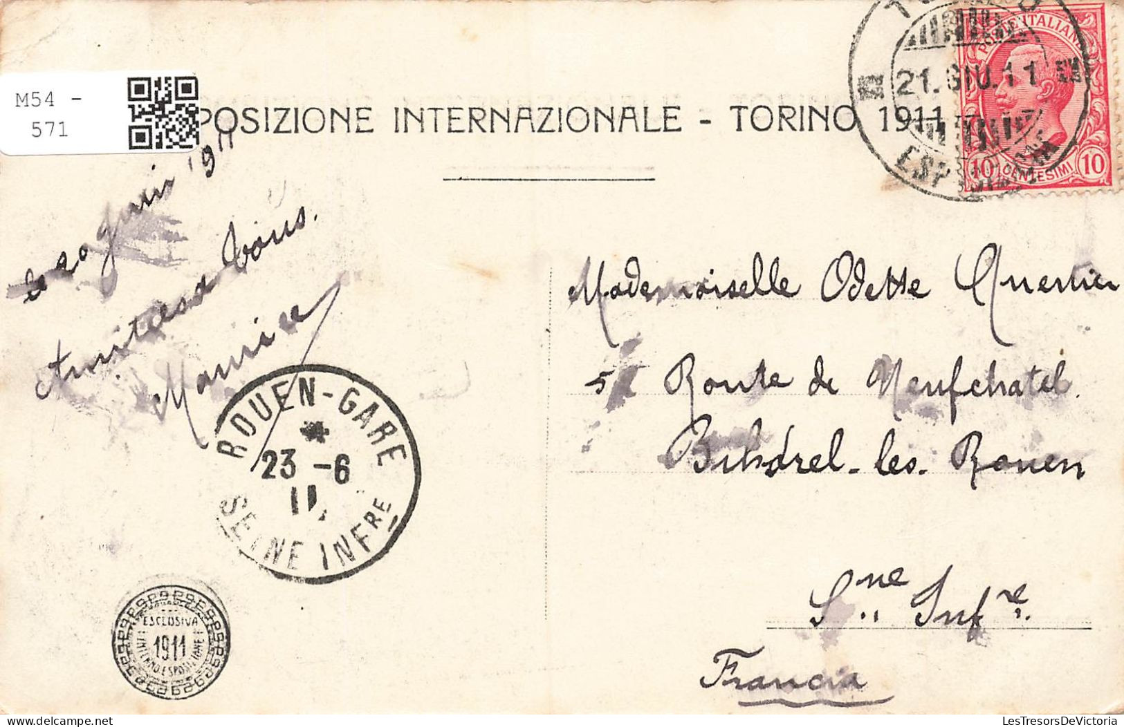 ITALIE - Esposizione - Torino 1911 - Siam - Vue Panoramique - Carte Postale Ancienne - Altri Monumenti, Edifici