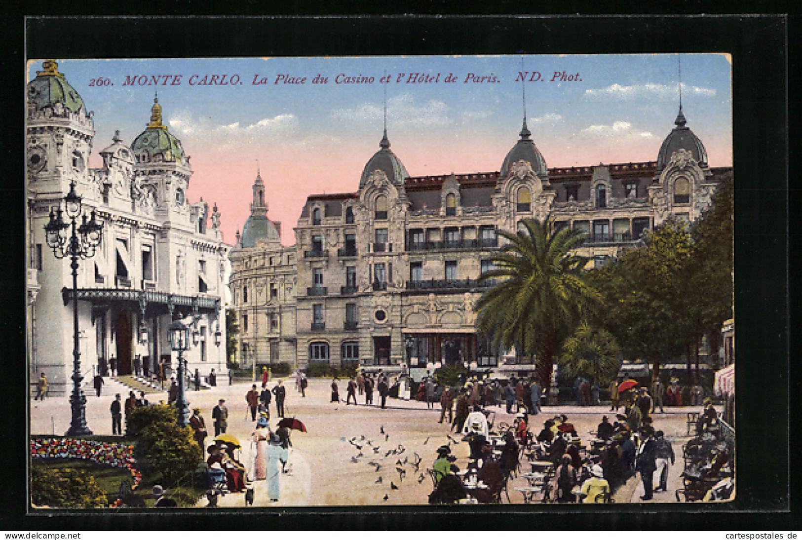 AK Monte Carlo, La Place Du Casino Et L`Hotel De Paris  - Sonstige & Ohne Zuordnung