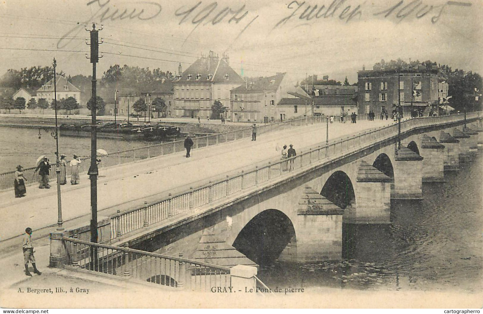 France Gray Pont De Pierre - Gray