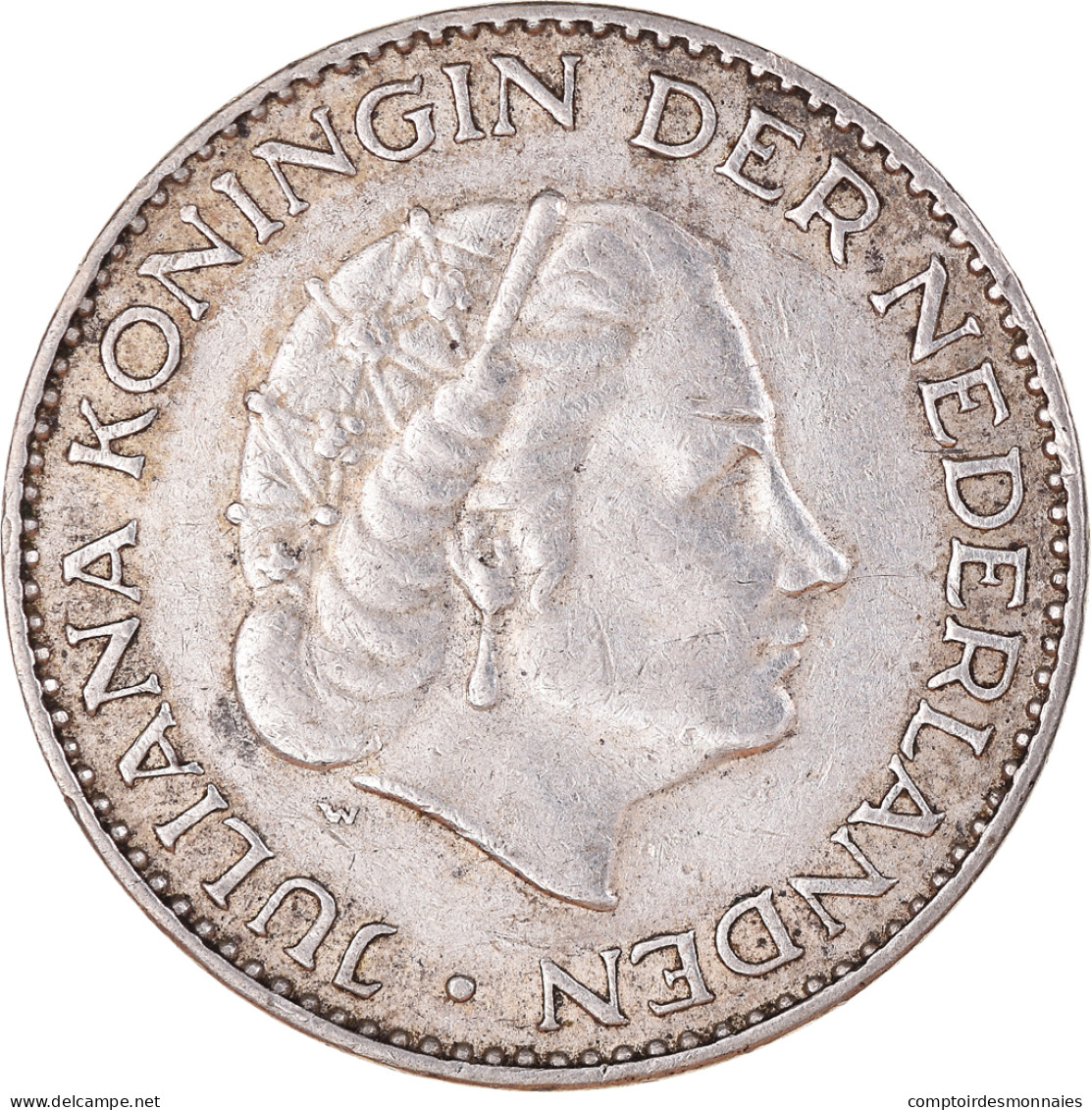 Monnaie, Pays-Bas, Juliana, Gulden, 1957, TTB+, Argent, KM:184 - 1948-1980 : Juliana