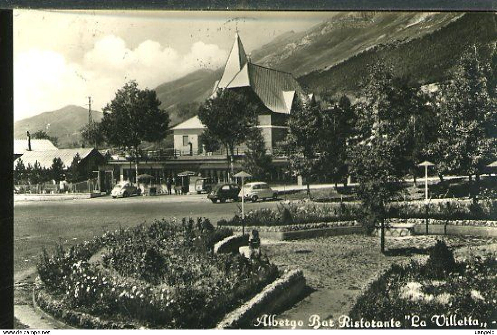 AB531 L'AQUILA - PIAZZALE FUNIVIA , ALBERGO BAR RISTORANTE " LA VILLETTA" - L'Aquila