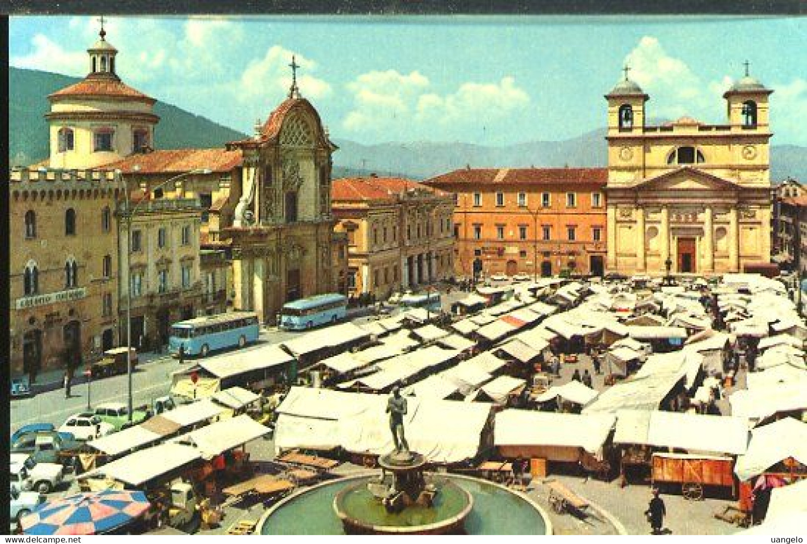 AB537 L'AQUILA - PIAZZA DEL DUOMO , MERCATO - L'Aquila