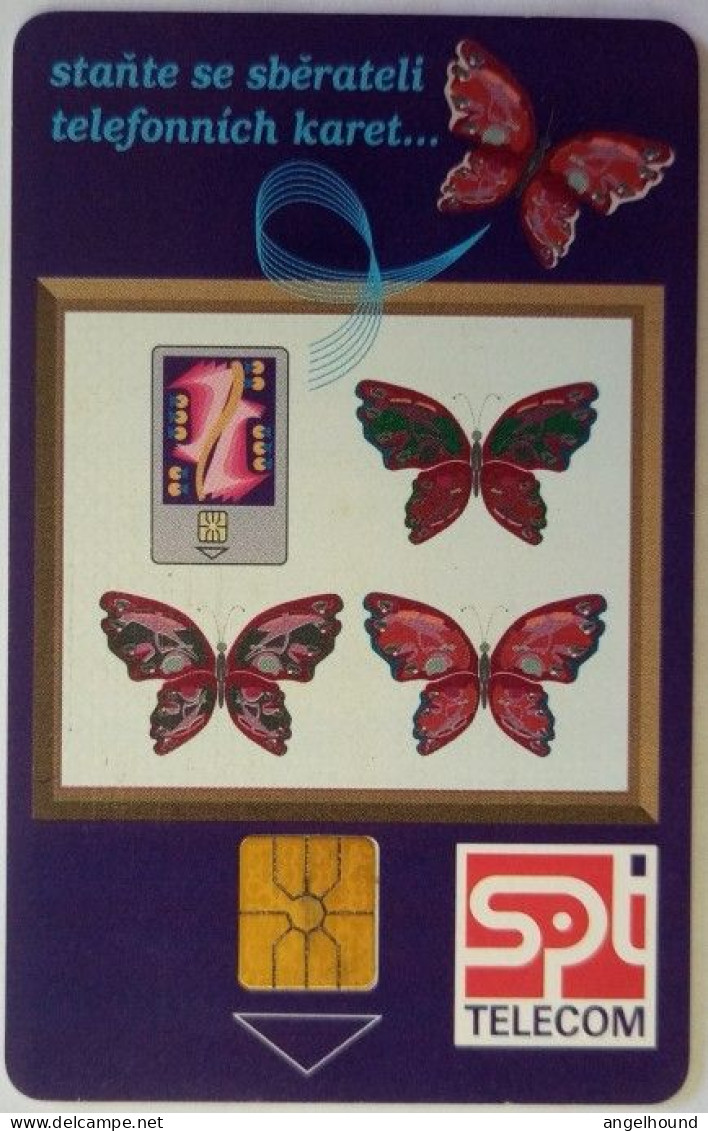 Czech Republic 50 Units Chip Card - Butterflies - Tschechische Rep.