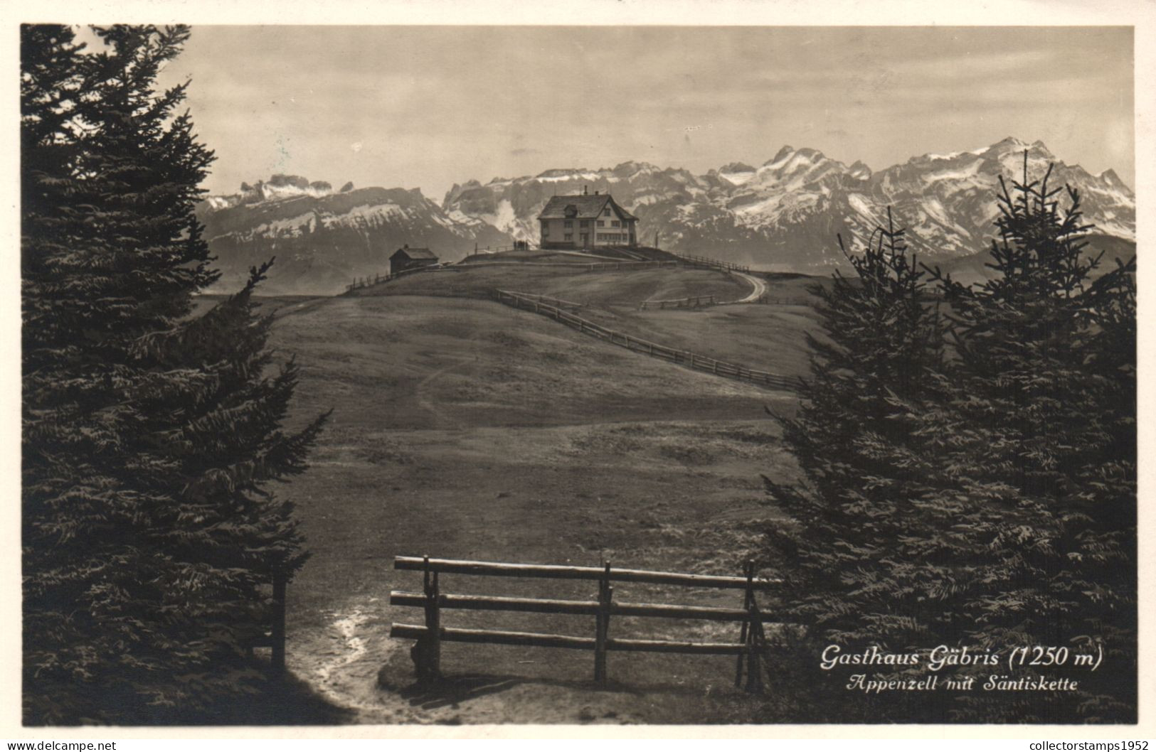 SANTIS, ARCHITECTURE, MOUNTAIN, SWITZERLAND, POSTCARD - Autres & Non Classés