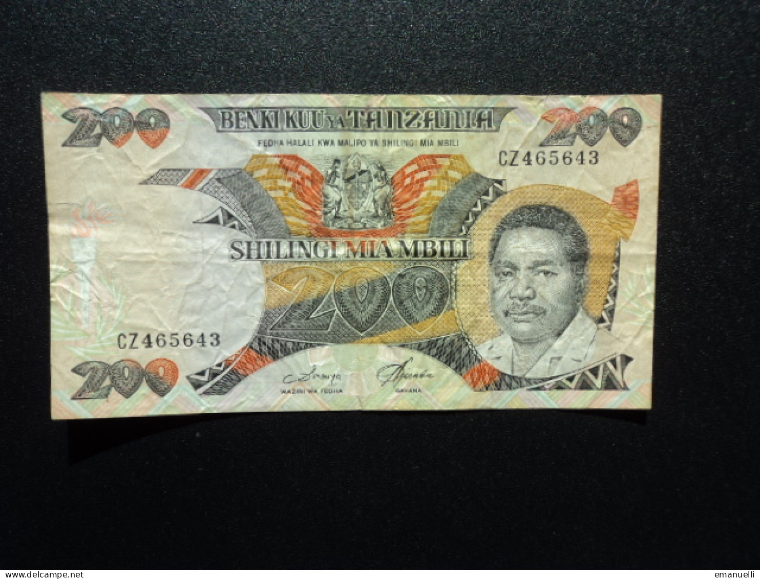 TANZANIE * : 200 SHILINGI  ND 1986   P 18a     TTB - Tansania