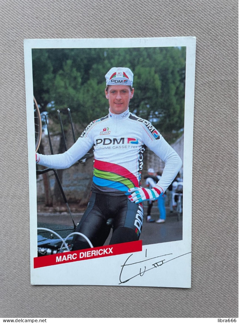 Fotokaart - DIERICKX Marc / PDM-Concorde / 1987 - Cycling