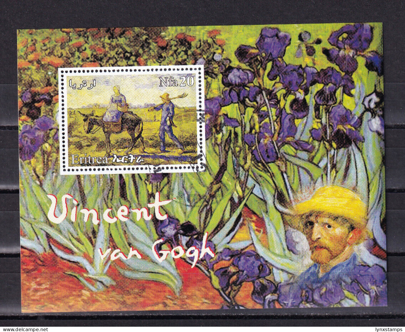 LI07 Eritrea 2003 Vincent Van Gogh Cinderella Used Mini Sheet - Vignetten (Erinnophilie)