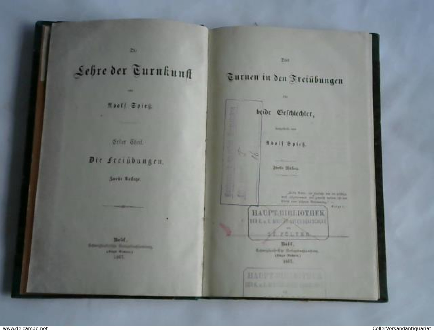 Die Lehre Der Turnkunst. Das Turnen In Den Freiübungen Für Beide Geschlechter Von Spieß, Adolf - Zonder Classificatie