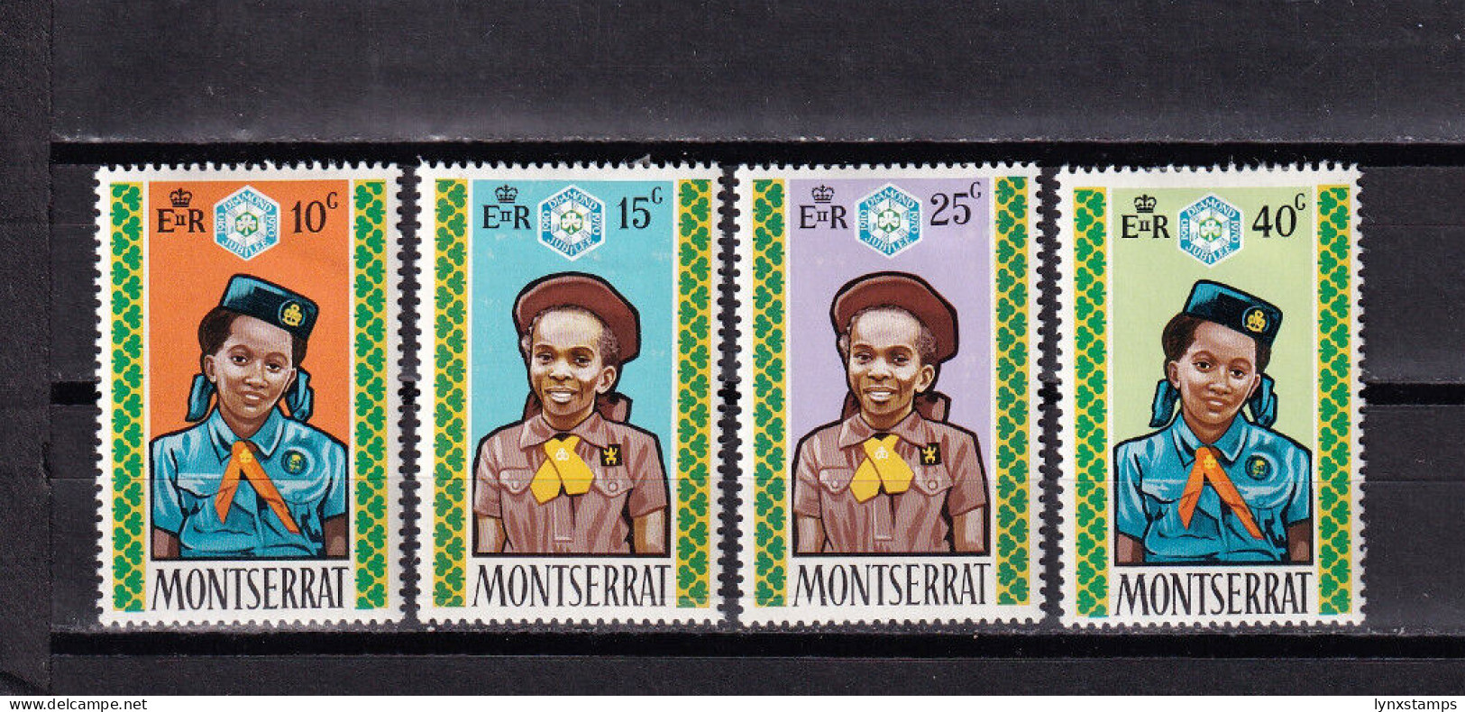 LI07 Montserrat 1970 The 60th Anniversary Of Girl Guides Mint Hinged Stamps - Montserrat