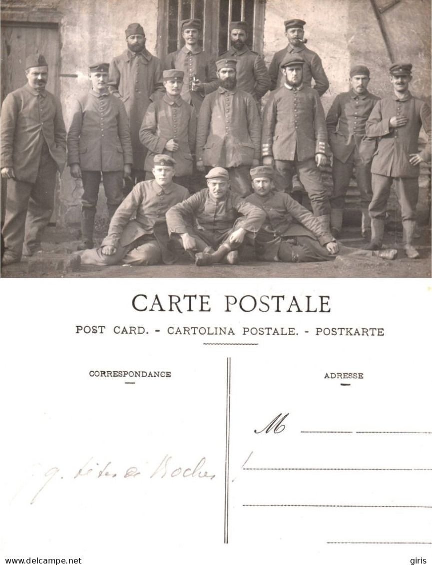 CP - Militaria - Carte Photo - Groupe De Soldats Allemands - Guerre 1914-18