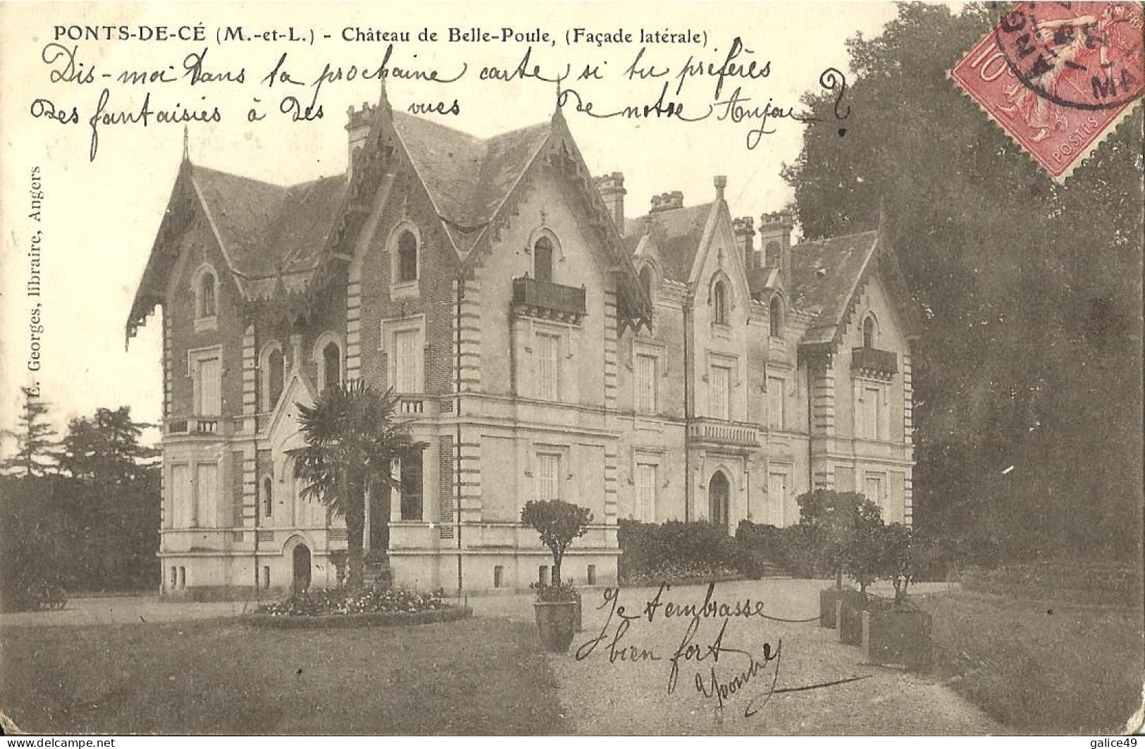 10978 CPA Les Ponts De Cé - Château De Belle-Poule - Façade Latérale - Les Ponts De Ce