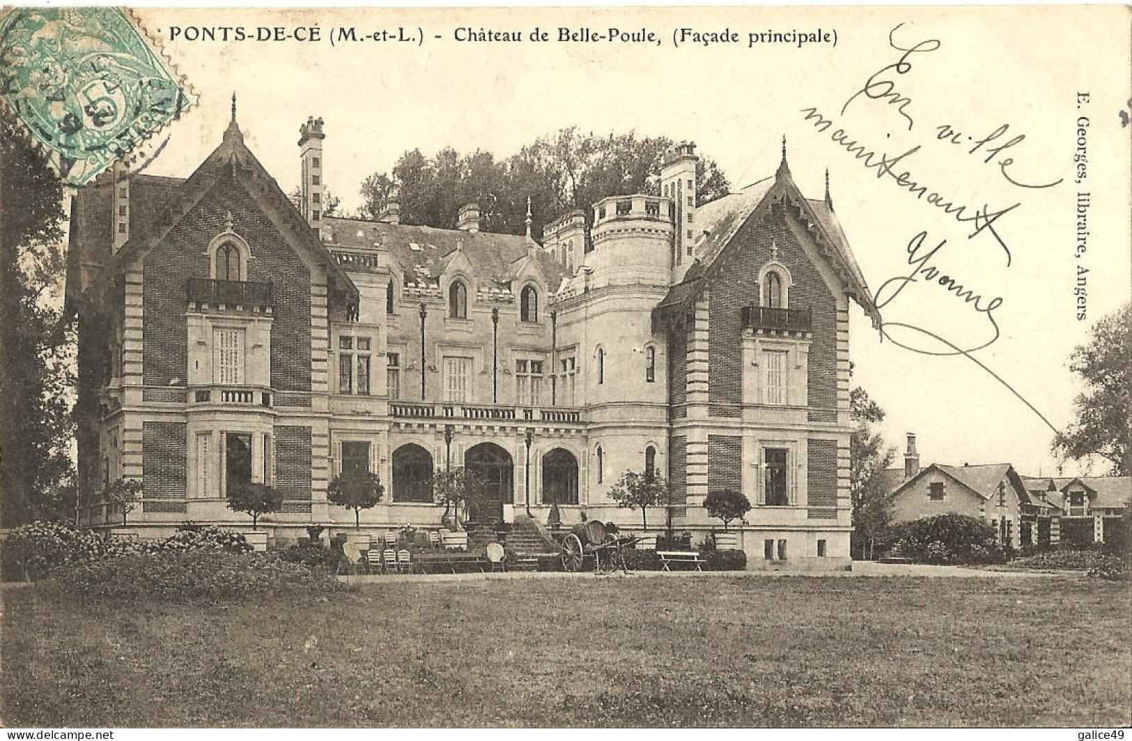 10977 CPA Les Ponts De Cé - Château De Belle-Poule - Façade Principale - Les Ponts De Ce