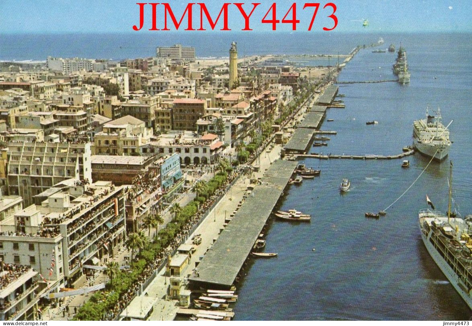 CPM - PORT SAID - General View Of Port Said And It's Harbor - EGYPT - - Port-Saïd