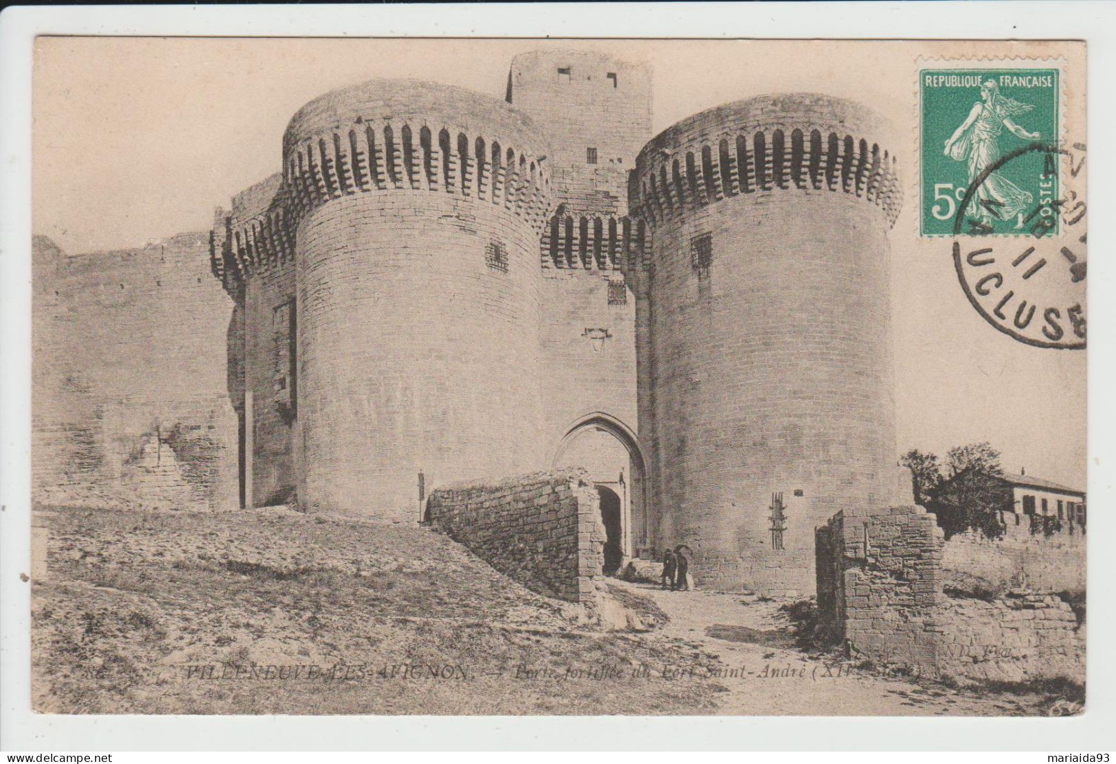 VILLENEUVE LES AVIGNON - GARD - PORTE FORTIFIEE DU FORT SAINT ANDRE - Villeneuve-lès-Avignon