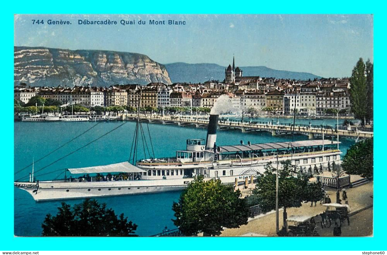 A763 / 379 GENEVE Débarcadere Quaii Du Mont Blanc ( Bateau ) - Genève